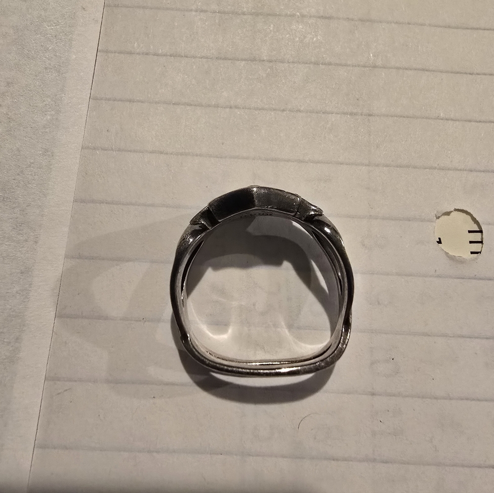 Harley-Davidson Silver and Pink Crystal Ring - Picture 5 of 6